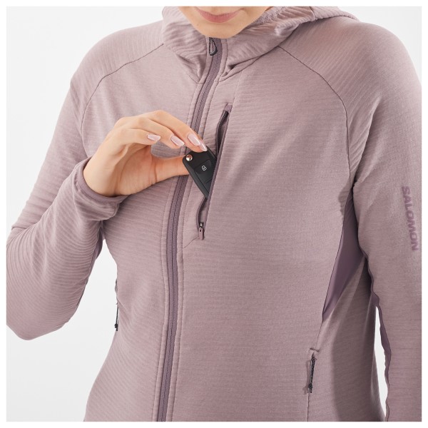 Salomon - Women's Essential Light Warm Full Zip Hoodie - Forro polar