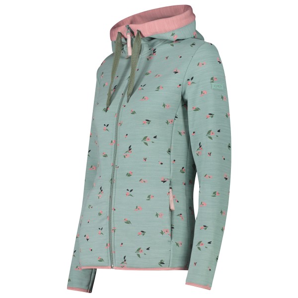 CMP - Women's Printed Stretch Jacket Fix Hood - Giacca in pile