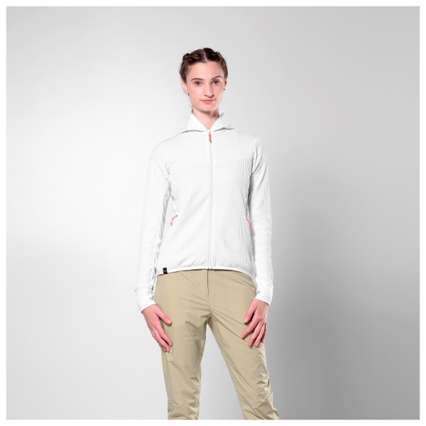 Salewa - Women's Puez Waffle Hybrid PL Hooded Jacket - Forro polar