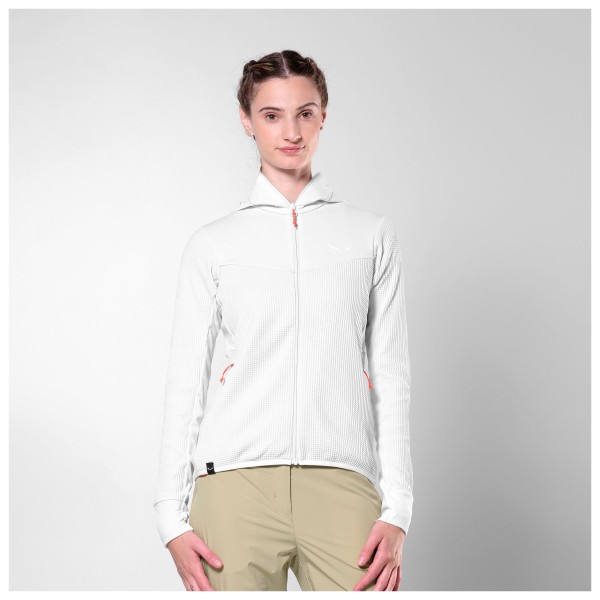 Salewa - Women's Puez Waffle Hybrid PL Hooded Jacket - Forro polar