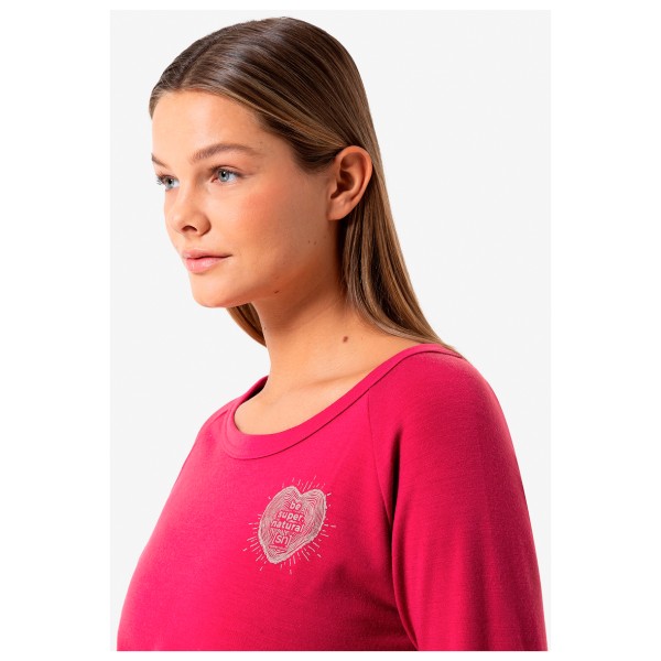 super.natural - Women's Little Heartwood Crew - Merinowollen trui