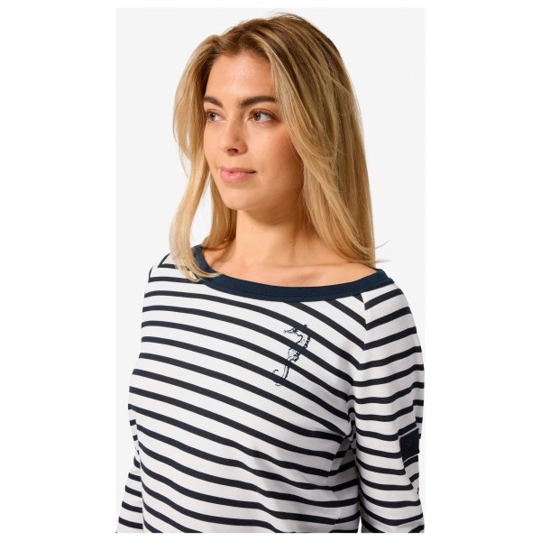 super.natural - Women's Sea Horse Stripe Bio Crew - Merino longsleeve