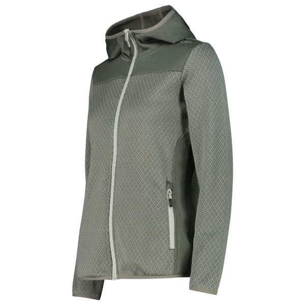 CMP - Women's Jacquard Knit Jacket Fix Hood - Fleece jacket