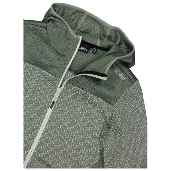 CMP - Women's Jacquard Knit Jacket Fix Hood - Fleecetakki