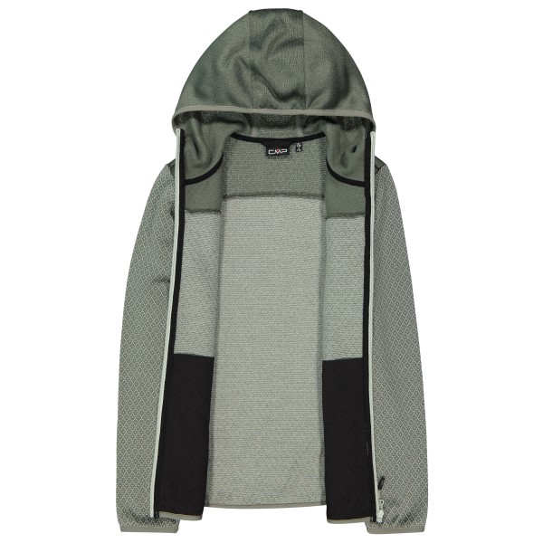 CMP - Women's Jacquard Knit Jacket Fix Hood - Forro polar