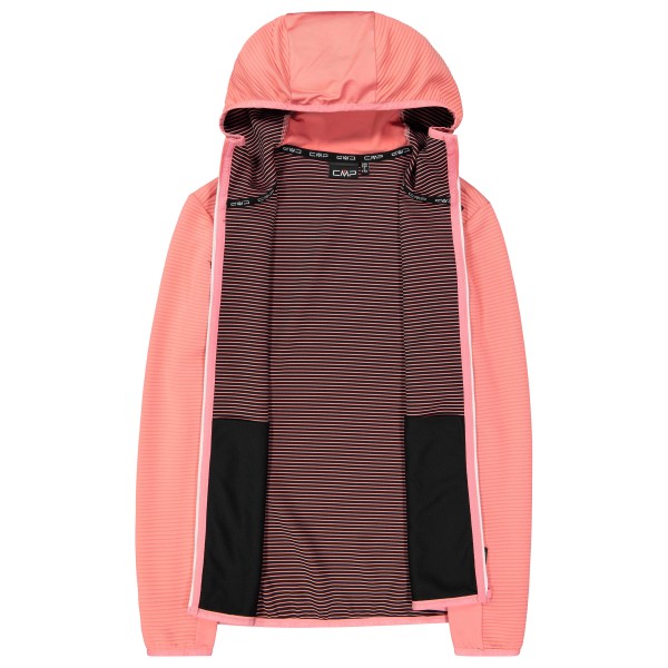 CMP - Women's Striped Jacquard Jacket Fix Hood - Fleecejakke