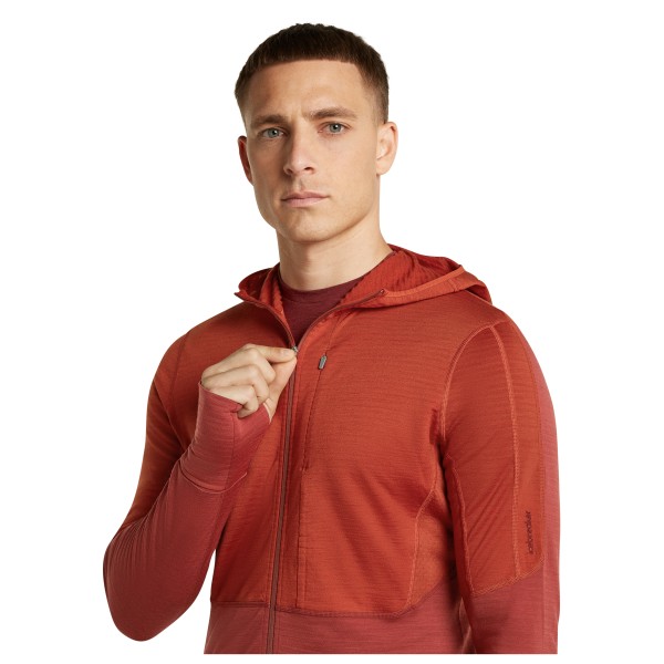 Icebreaker - Merino 200 Realfleece Descender L/S Zip - Merinowollen vest