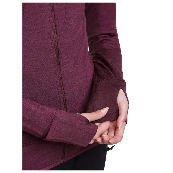 Icebreaker - Women's Merino 300 Realfleece Descender L/S Zip - Merinowollen vest