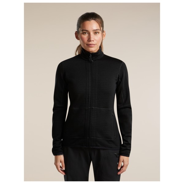 Icebreaker - Women's Merino 400 Realfleece Descender L/S Zip - Merinowollen vest