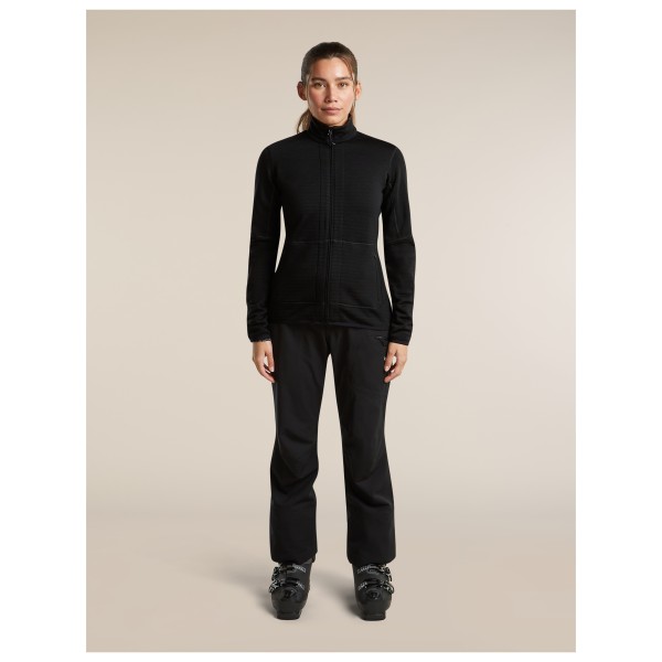 Icebreaker - Women's Merino 400 Realfleece Descender L/S Zip - Merinowollen vest