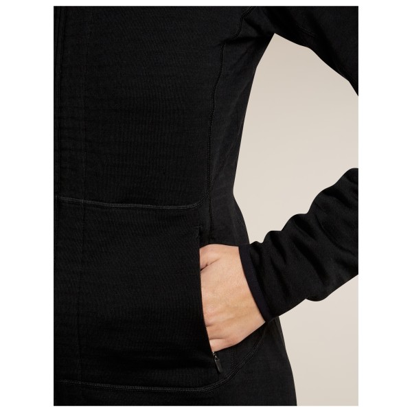 Icebreaker - Women's Merino 400 Realfleece Descender L/S Zip - Merinowollen vest