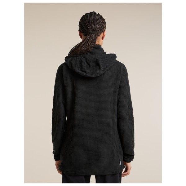 Icebreaker - Women's Merino 400 Realfleece Grid Blackridge - Sudadera de lana merina