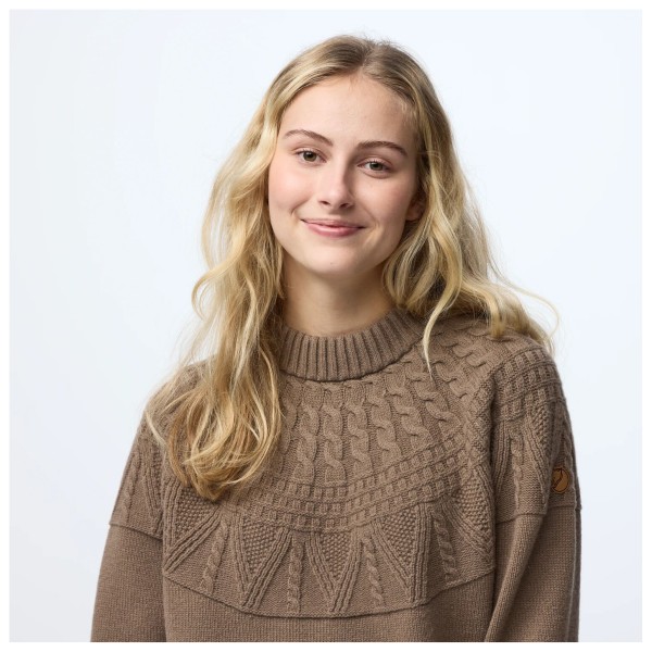 Fjällräven - Women's Övik Solid Jacquard Knit - jersey de lana