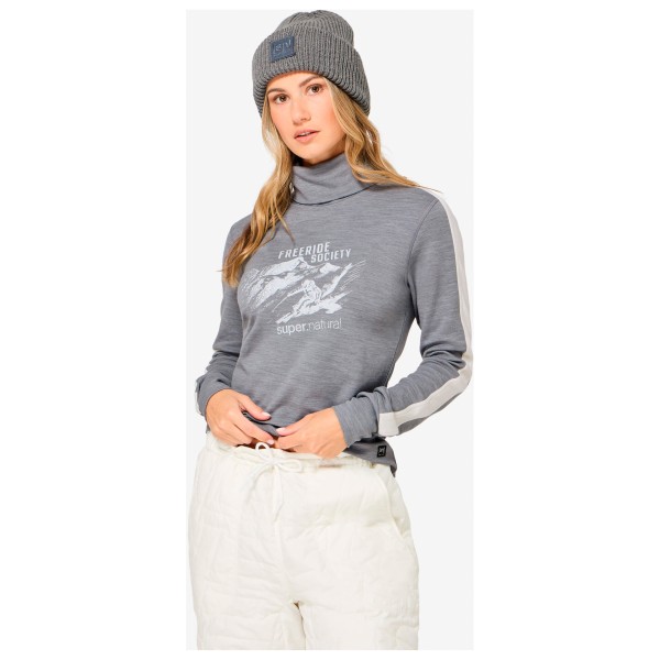 super.natural - Women's Freeride Roll Neck - Merinopullover
