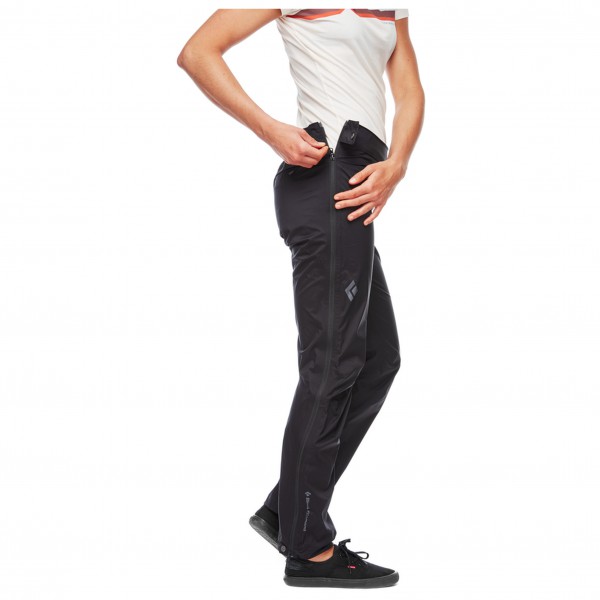 Black Diamond - Women's Stormline Stretch FullZip Rain Pants - Regnbyxa