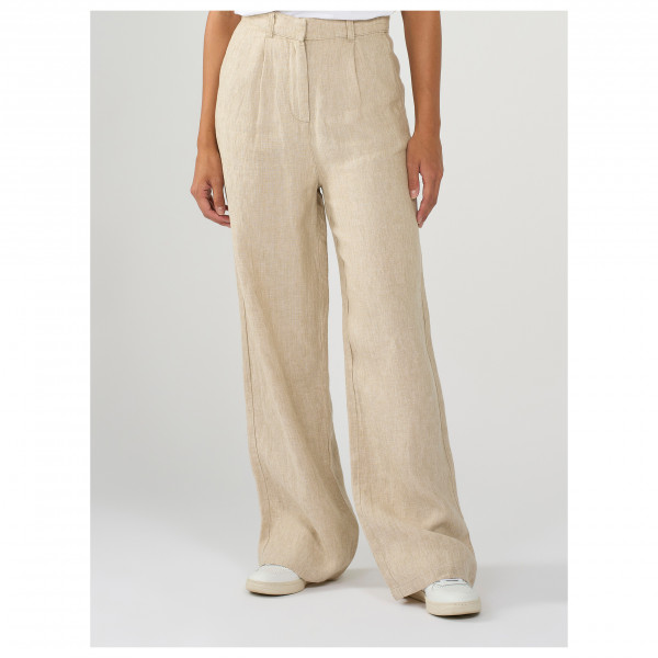 KnowledgeCotton Apparel - Women's Loose Natural Linen Pants - Vrijetijdsbroek