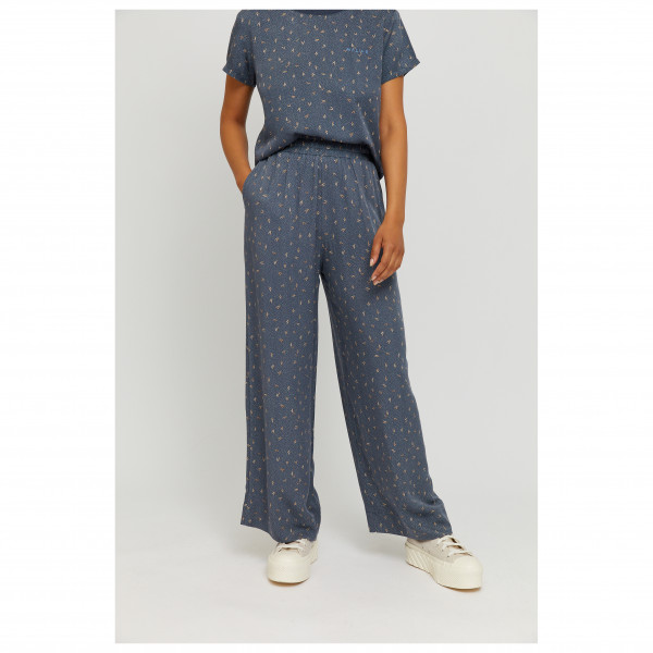 Mazine - Women's Printed Wide Leg Viscose Pants - Fritidsbyxa