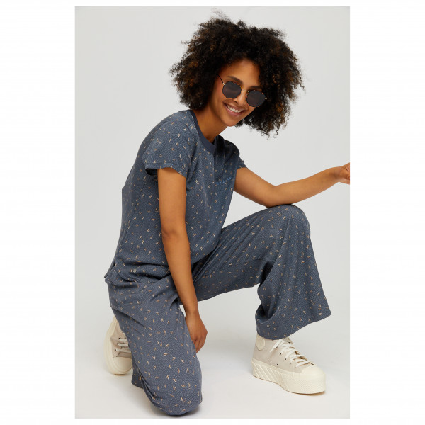 Mazine - Women's Printed Wide Leg Viscose Pants - Pantaloni tempo libero