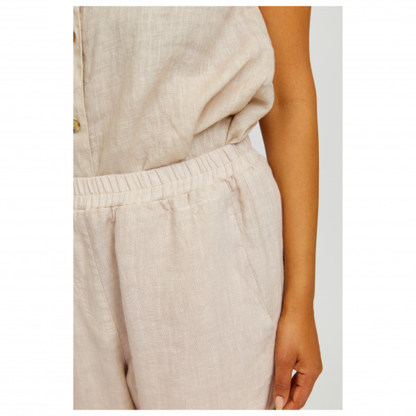 Mazine - Women's Straight Leg Linen Pants - Freizeithose