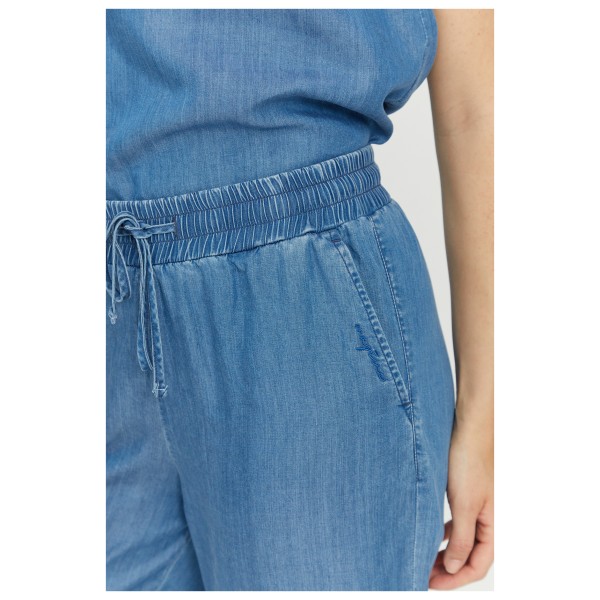 Mazine - Women's Wide Leg Tencel Pants Elastic - Freizeithose