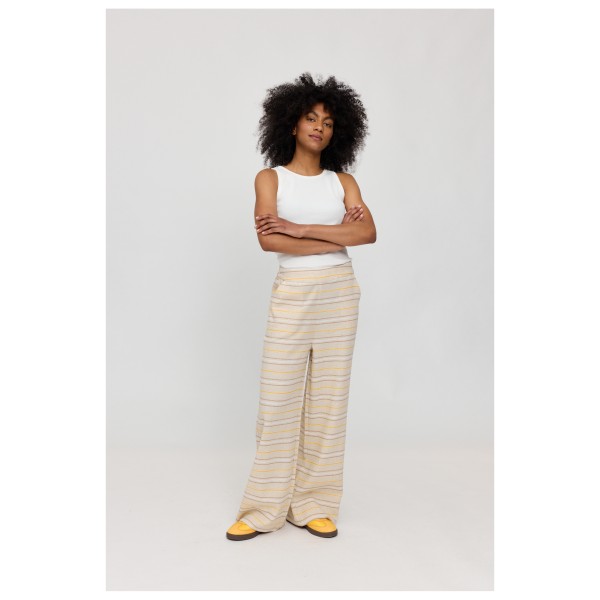 Mazine - Women's Striped Linen-Mix Pants - Pantalones de ocio