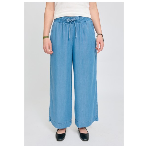 Mazine - Women's Wide Leg Tencel Elastic - Casual trousers