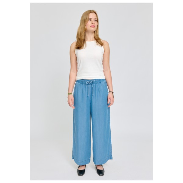 Mazine - Women's Wide Leg Tencel Elastic - Casual trousers