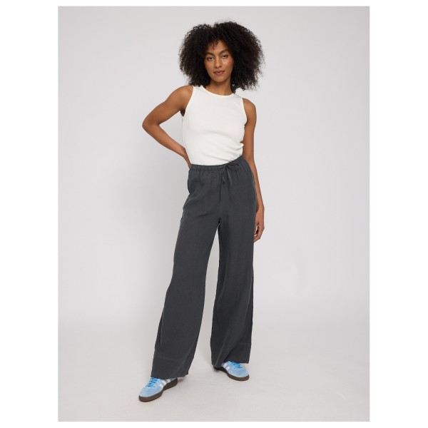 Mazine - Women's Drawstring Linen Pants - Casual trousers