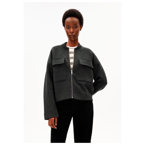 ARMEDANGELS - Women's Cotton-Wool Bomber Knit Jacket - Casual jacket