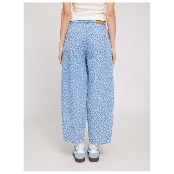 Mazine - Women's Printed Barrel Leg Denim Pants - Tejanos