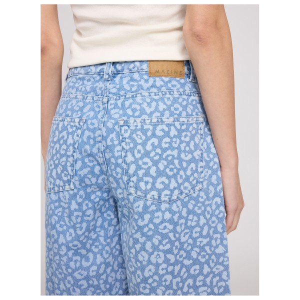 Mazine - Women's Printed Barrel Leg Denim Pants - Tejanos