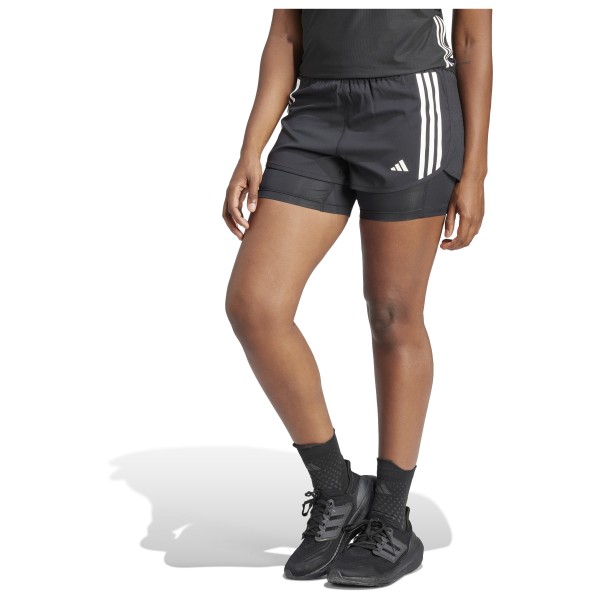 adidas - Women's Own The Run 3-Stripes 2in1 Shorts - Pantalones cortos de running