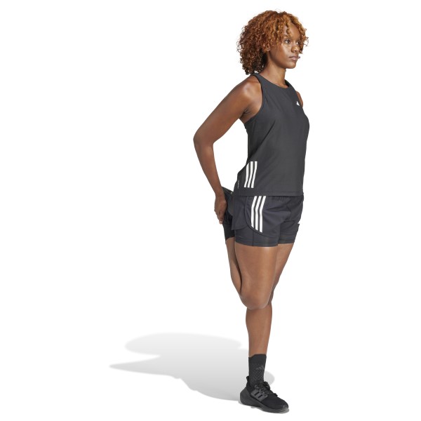 adidas - Women's Own The Run 3-Stripes 2in1 Shorts - Pantalones cortos de running