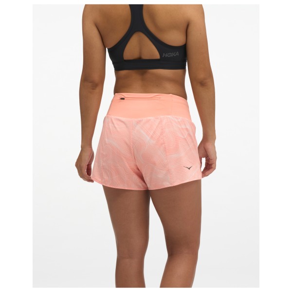 HOKA - Women's Glide Short Mr 3.5'' Clf Prt - Pantalones cortos de running