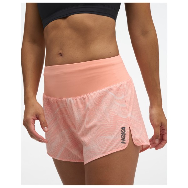 HOKA - Women's Glide Short Mr 3.5'' Clf Prt - Pantalones cortos de running