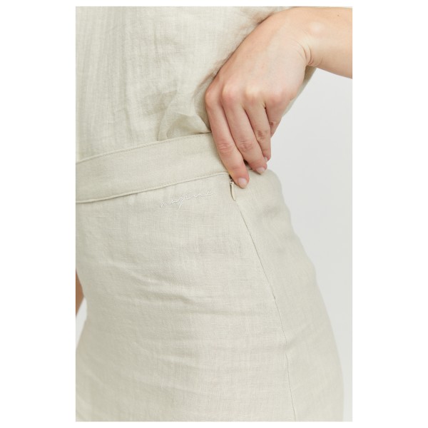 Mazine - Women's Linen Midi Skirt - Falda