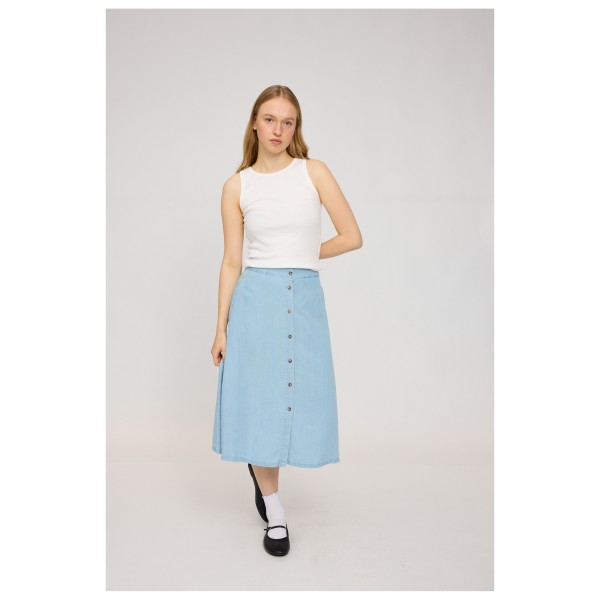 Mazine - Women's Denim Midi Skirt - Skirt