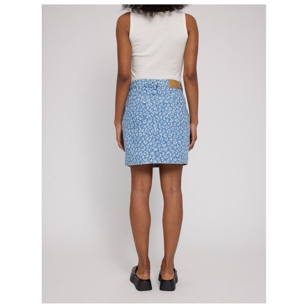 Mazine - Women's Printed Denim Mini Skirt - Jupe