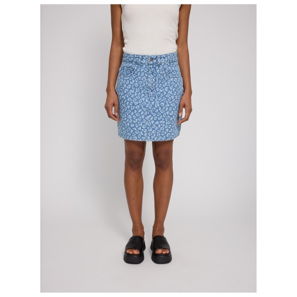 Mazine - Women's Printed Denim Mini Skirt - Jupe