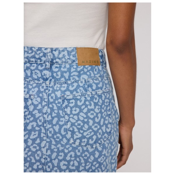 Mazine - Women's Printed Denim Mini Skirt - Jupe