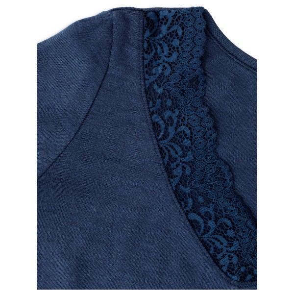 Engel - Women's Shirt L/S with Lace - Silk base layer