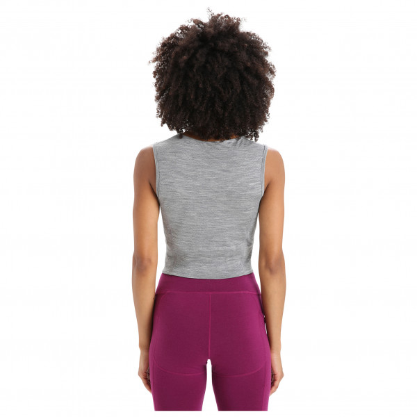 Icebreaker - Women's Zoneknit Cropped Bra-Tank Geodetic - Sports bra