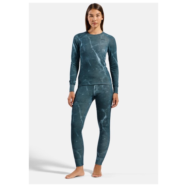 Odlo - Women's Active Warm X Frozen Lake Bl Bottom Long - Synthetisch ondergoed