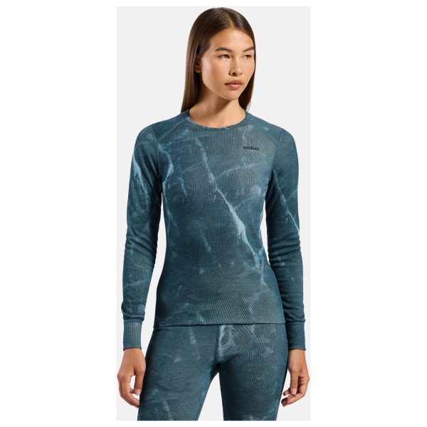 Odlo - Women's Active Warm X Frozen Lake Bl Top L/S - Synthetisch ondergoed