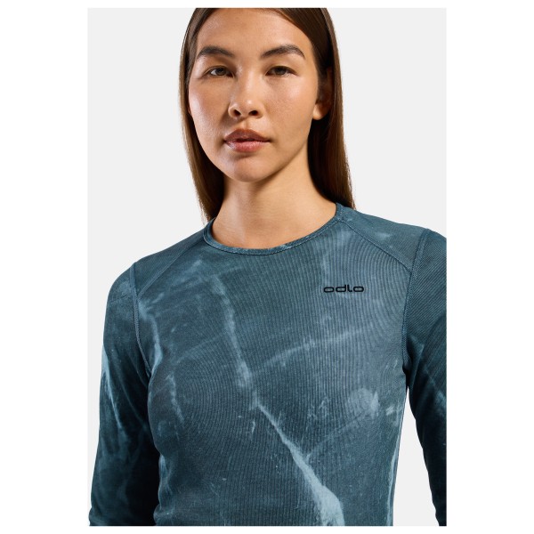 Odlo - Women's Active Warm X Frozen Lake Bl Top L/S - Synthetisch ondergoed