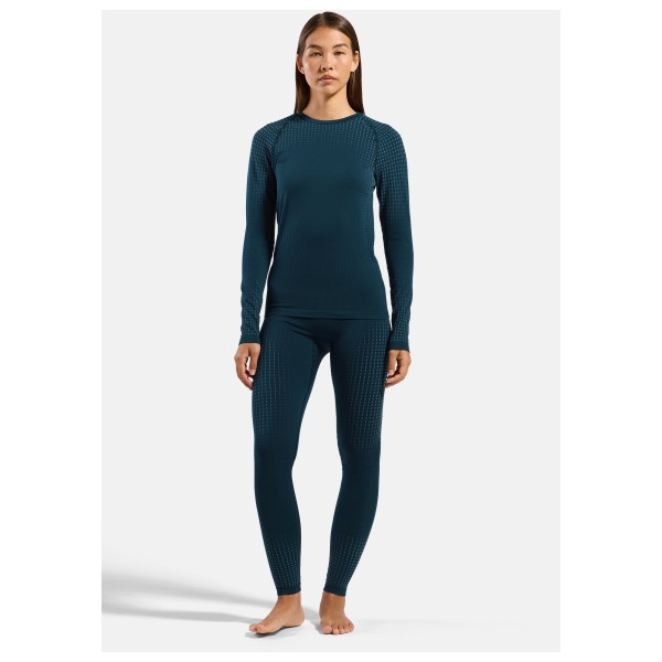 Odlo - Women's Performance Warm Bl Bottom Long - Syntetisk undertøj