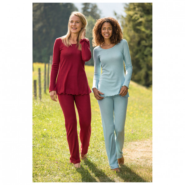 Engel - Women's Pyjamahose Lang - Merino base layer