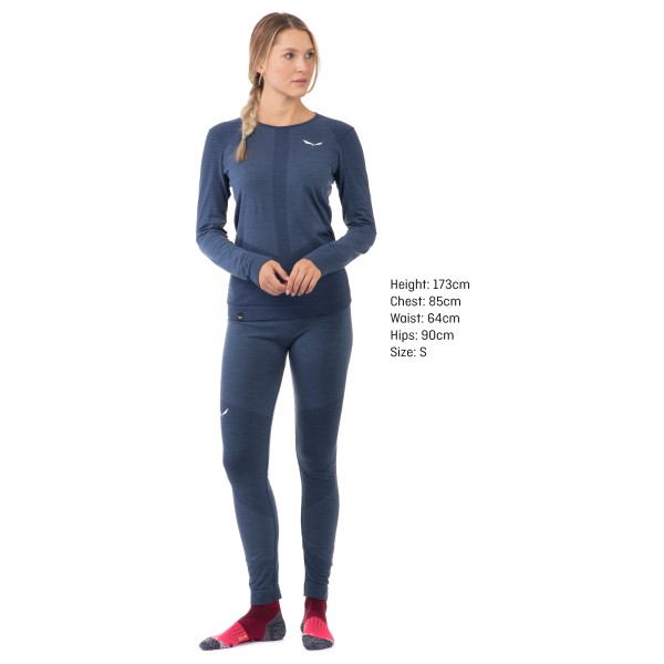 Salewa - Women's Zebru Responsive L/S Tee - Merinowollen ondergoed