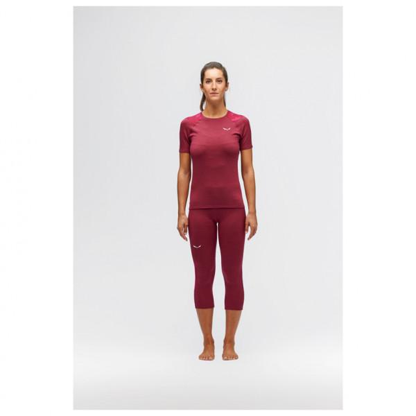 Salewa - Women's Cristallo Warm AMR 3/4 Tight - Merinowollen ondergoed