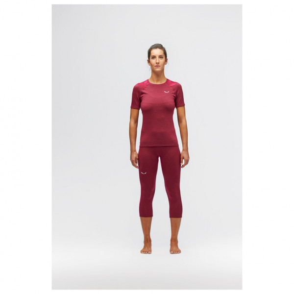 Salewa - Women's Cristallo Warm AMR Tee - Ropa interior merino